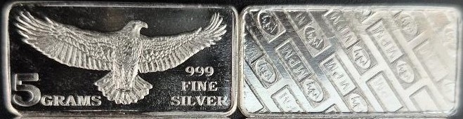 5 Gram Silve Bar